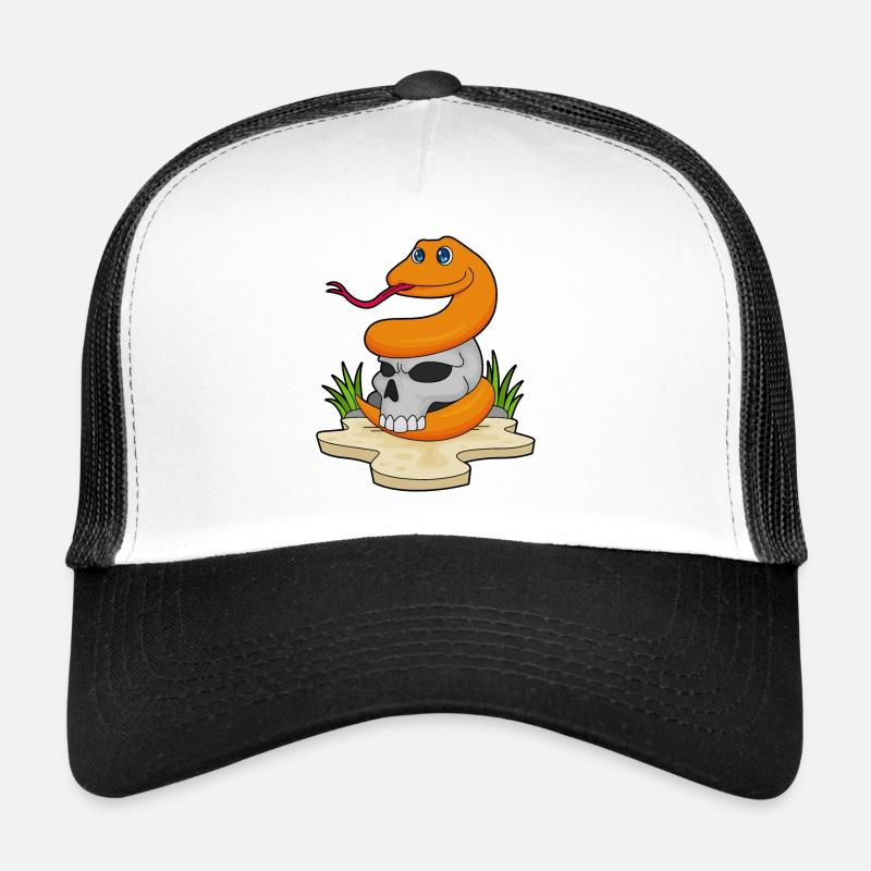 Serpent avec crâne Casquette trucker 