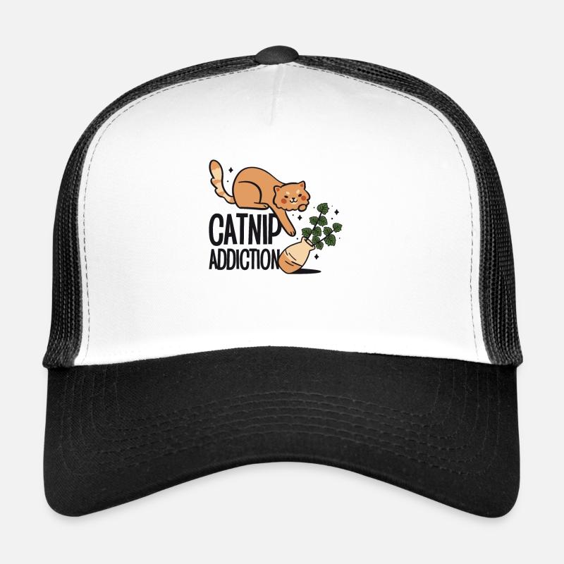Dépendance à l’herbe à chat Propriétaire de chat Animal de compagnie Casquette trucker 