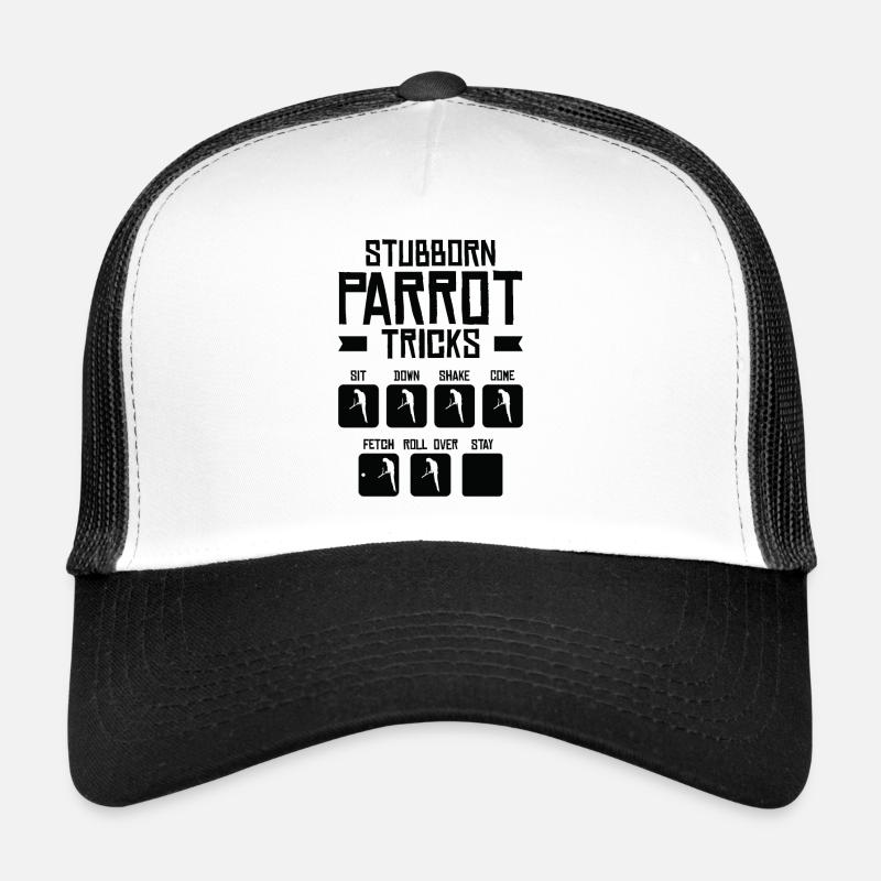 Ara Birdnerd Pet Tricks Perroquet persistant Casquette trucker 