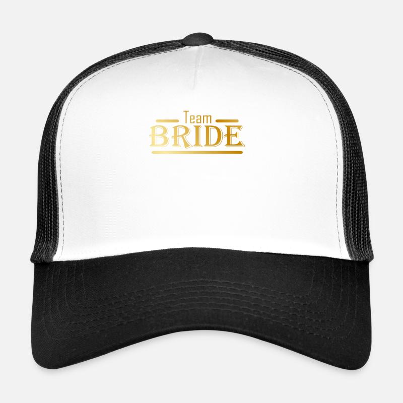 Team Bride dans la célébration de mariage d’or Casquette trucker 