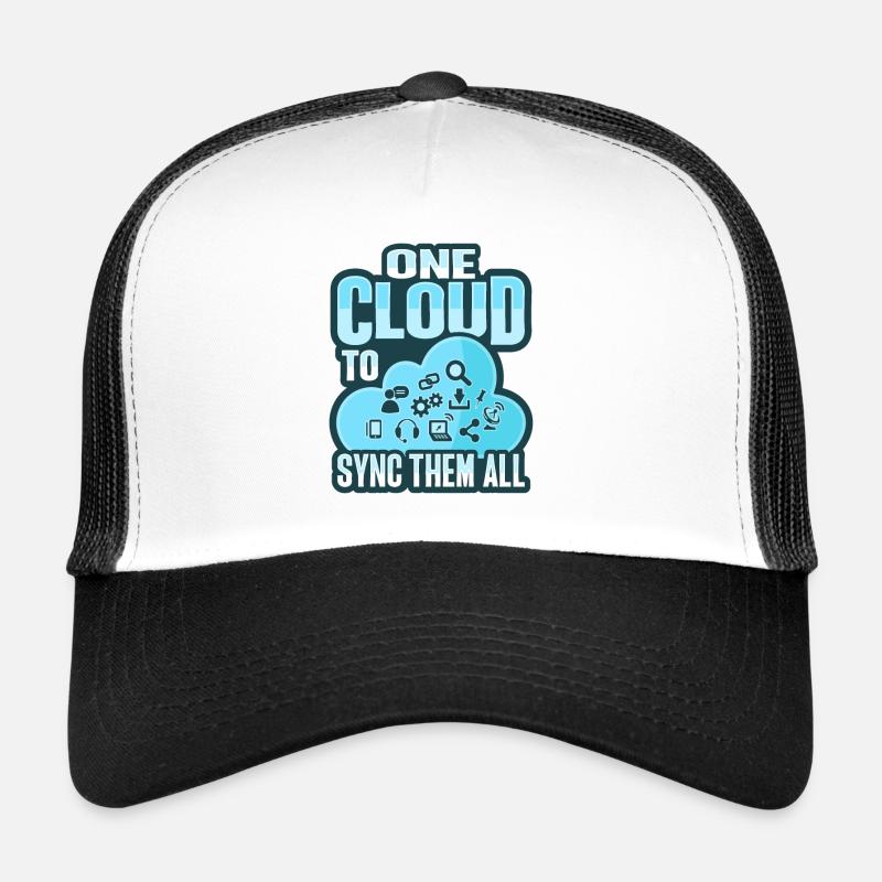 Administrateur Cloud Devops - Casquette trucker  - blanc/noir