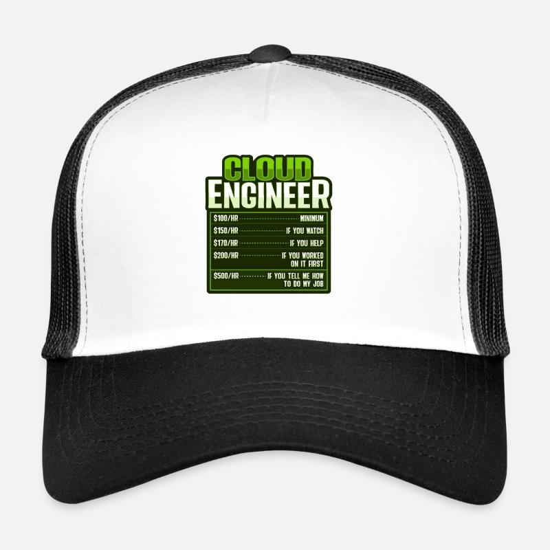 Cloud-Administrator Cloud-Devops - Trucker Cap - Weiß/Schwarz
