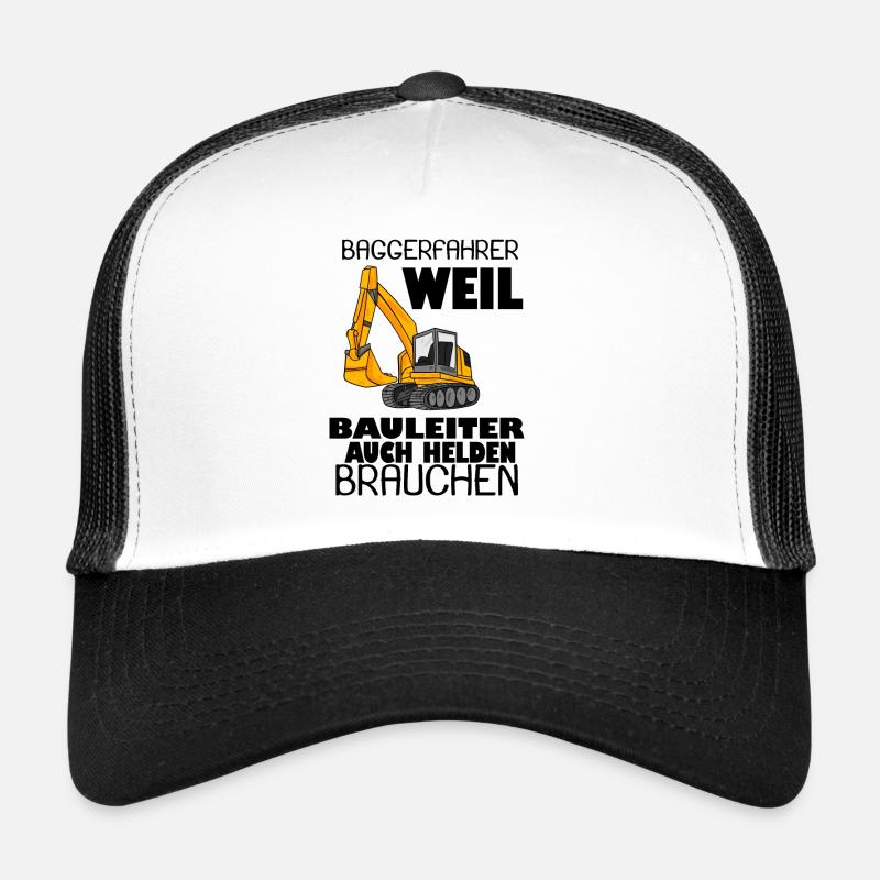 Bauleiter Held Baggerfahrer Spruch Trucker Cap