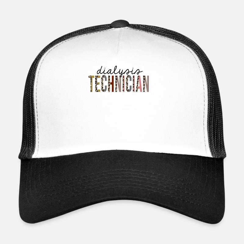 Technicien en dialyse Leopard Print Drôle Casquette trucker 