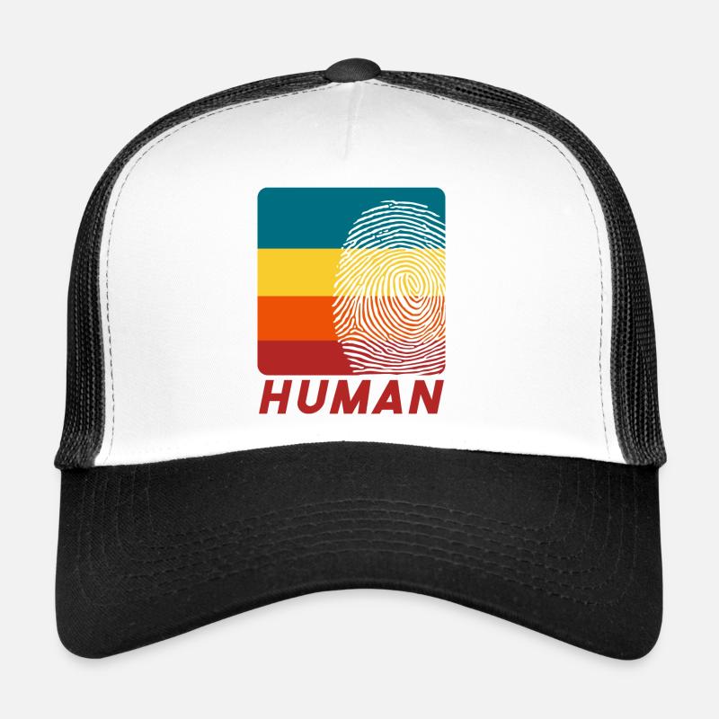 Human Fingerprint - Trucker Cap - Weiß/Schwarz