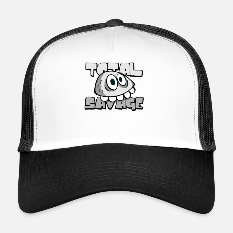 Total wild Comic Stein mit Zähnen Trucker Cap