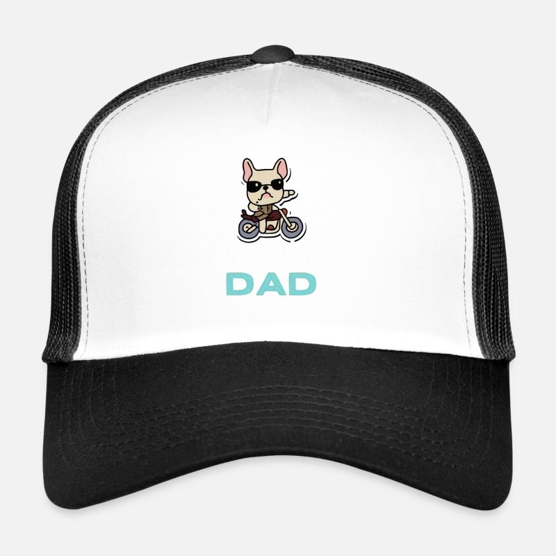 Frenchie Dad Biker Hund Papa Geschenk Frenchie Trucker Cap