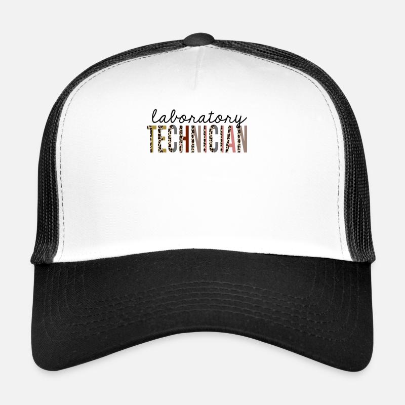 Technicien de laboratoire Leopard Print Funny Casquette trucker 
