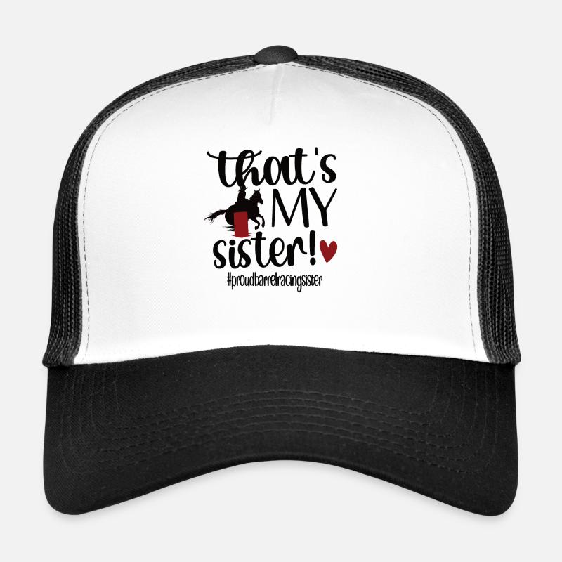 Meilleure sœur de course de barils Sœur de course de barils Casquette trucker 
