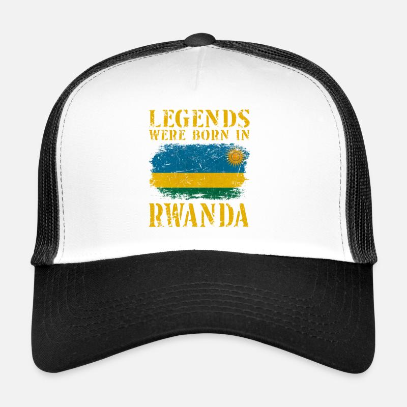 Vintage Design Drapeau du Rwanda Casquette trucker 