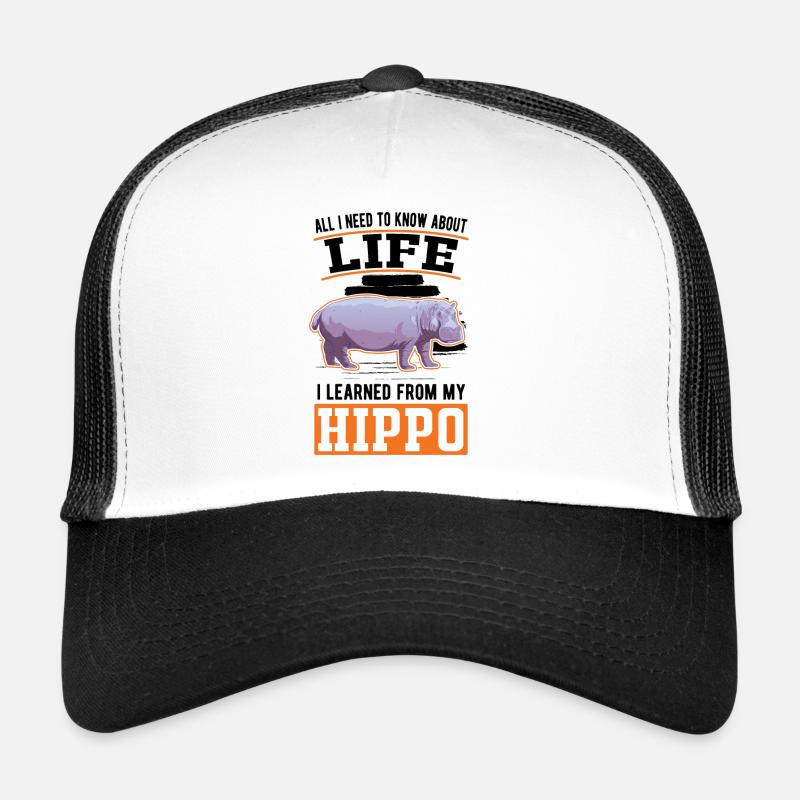 Nilpferd Geschenk Hippo Flusspferd Trucker Cap