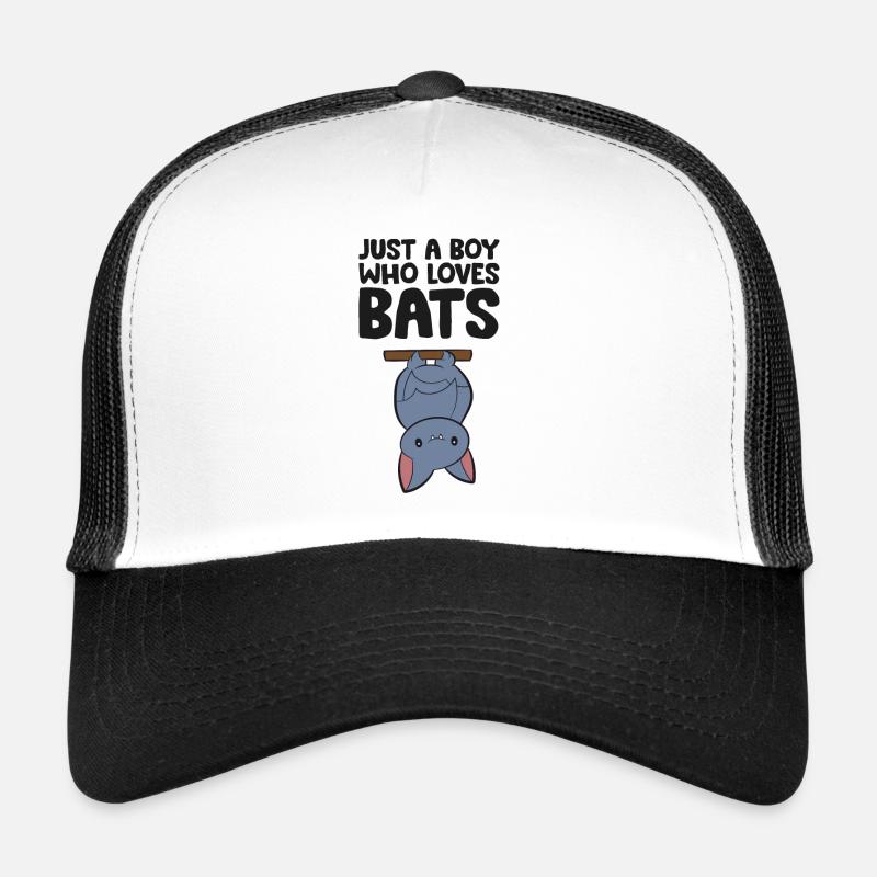 Nur ein Junge, der Fledermäuse liebt Trucker Cap