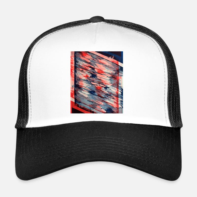 Abstract Art - Trucker Cap - white/black