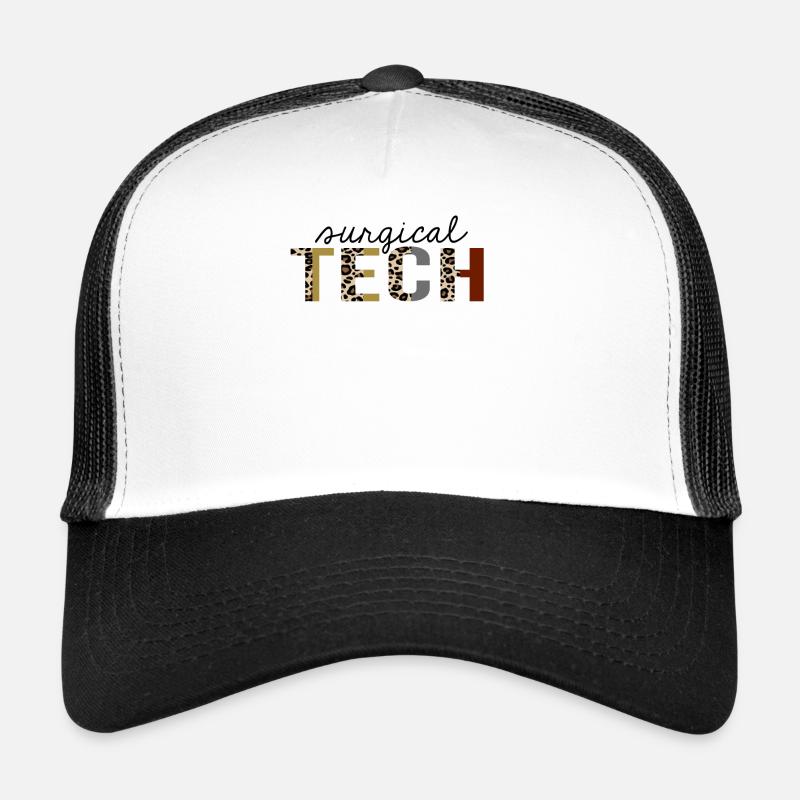 Technologie chirurgicale Leopard Print Drôle Casquette trucker 
