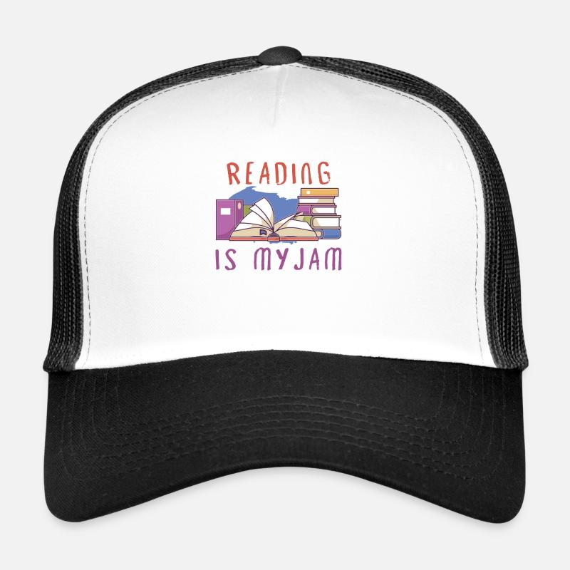Book Reader Reading Literature Bookworm Gift Idea Trucker Cap