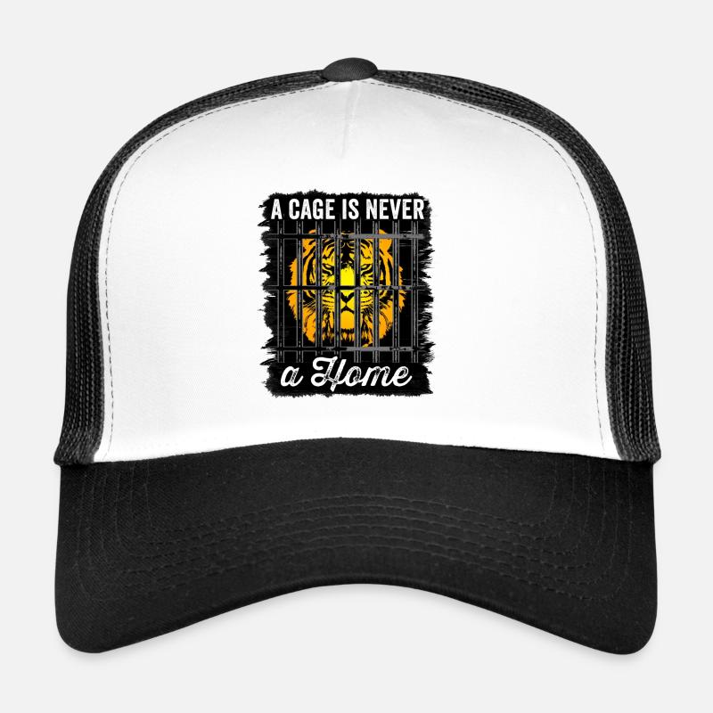 Ein Käfig ist niemals ein Zuhause Anti-Protest Trucker Cap