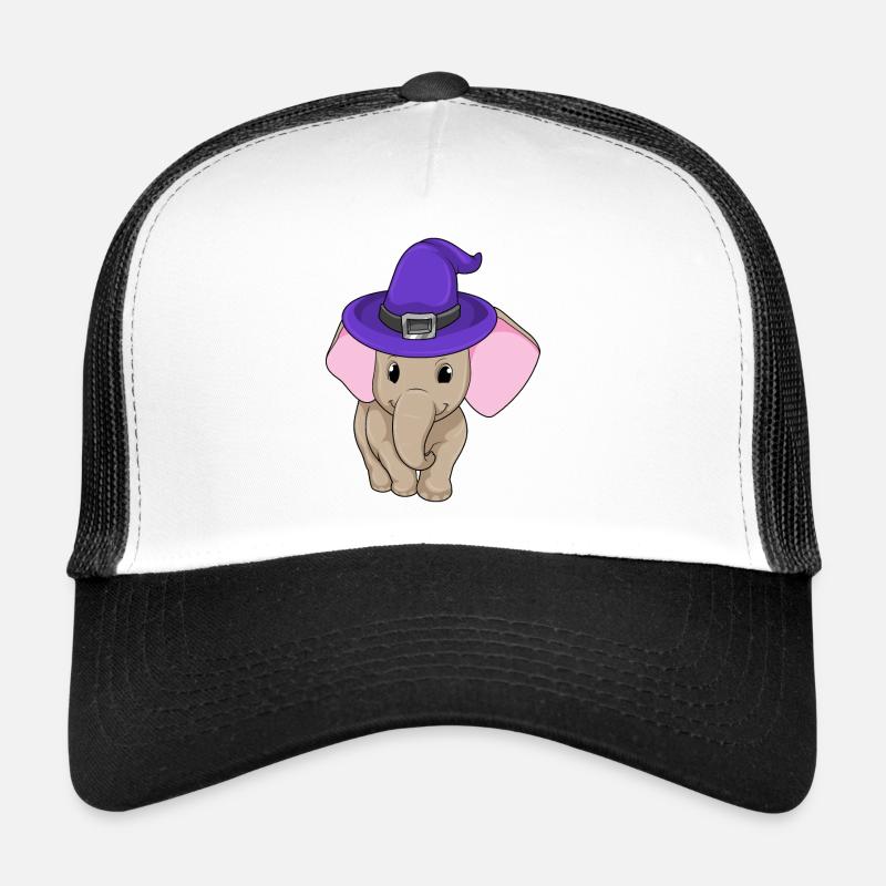 Elephant as a wizard Trucker Cap