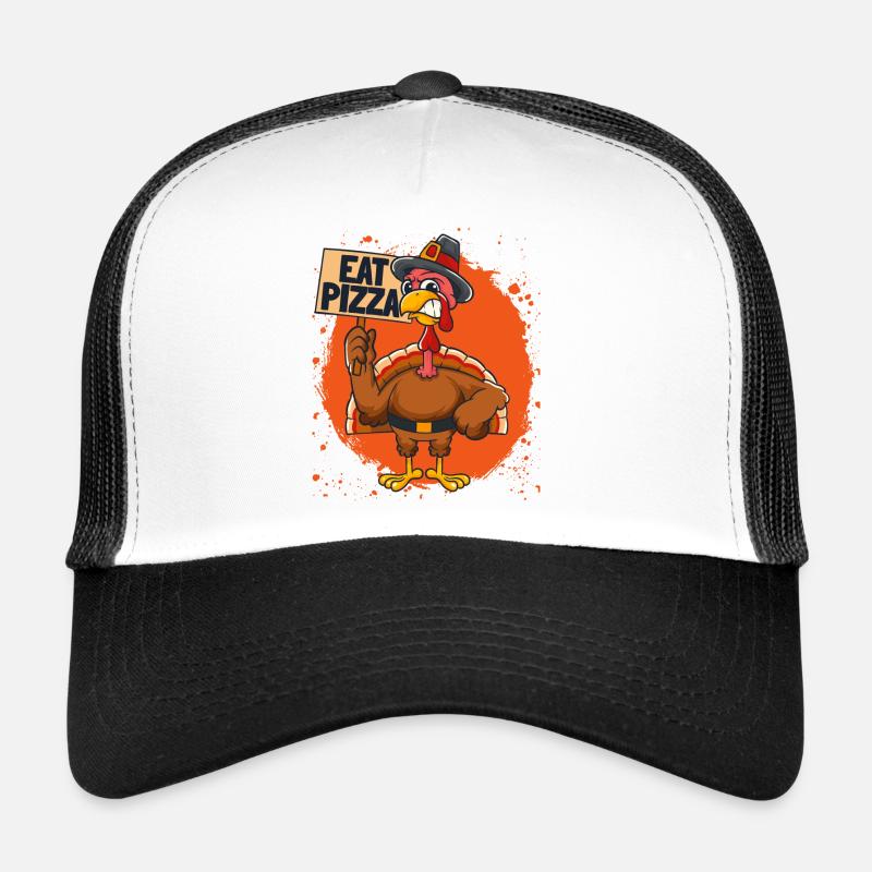 Manger de la pizza Casquette trucker 