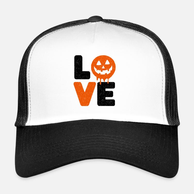 Halloween Love Funny Saying Sayings Trucker Cap