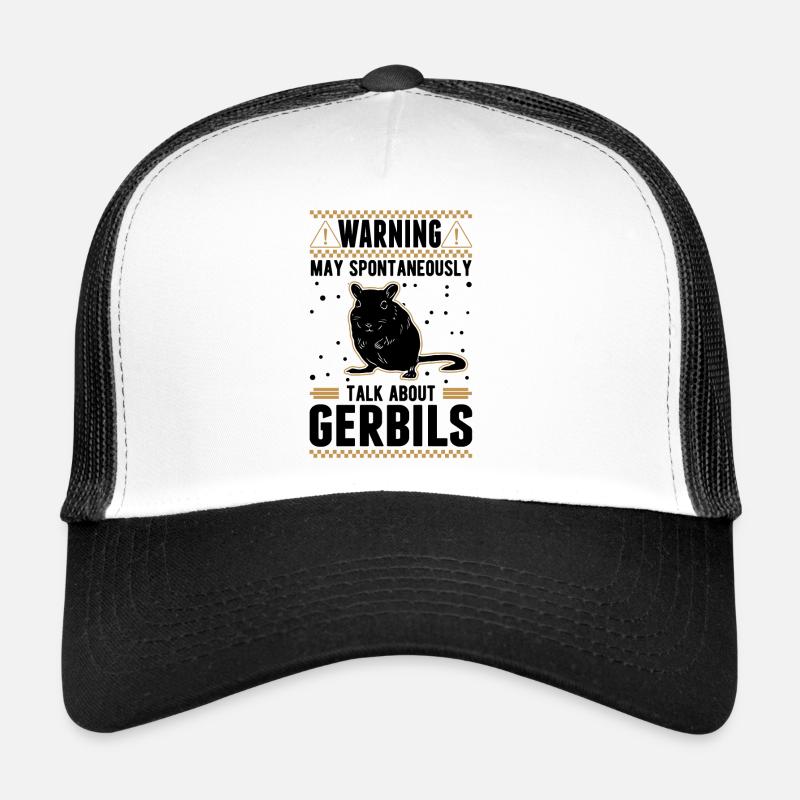Avertissement Gerbille de course rat gerbille Casquette trucker 