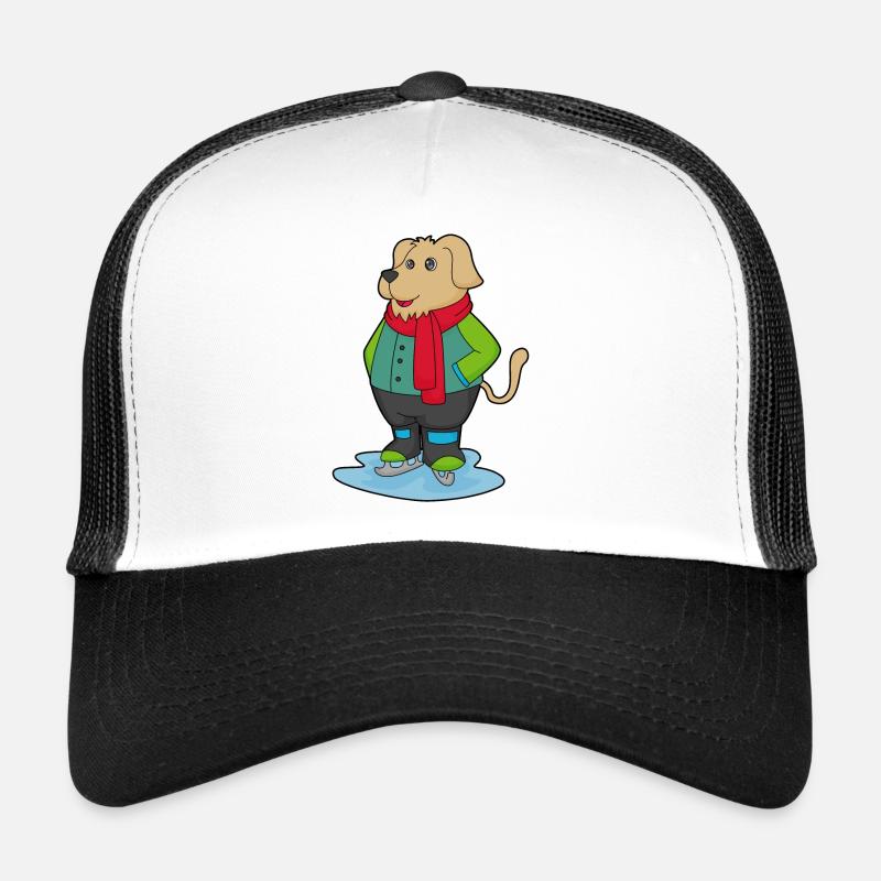Dog skating with skates Trucker Cap