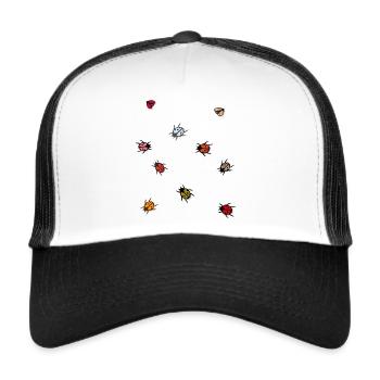 Ladybugs, insects, luck - Trucker Cap - white/black - Front
