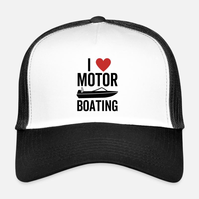 J’adore le bateau à moteur Casquette trucker 