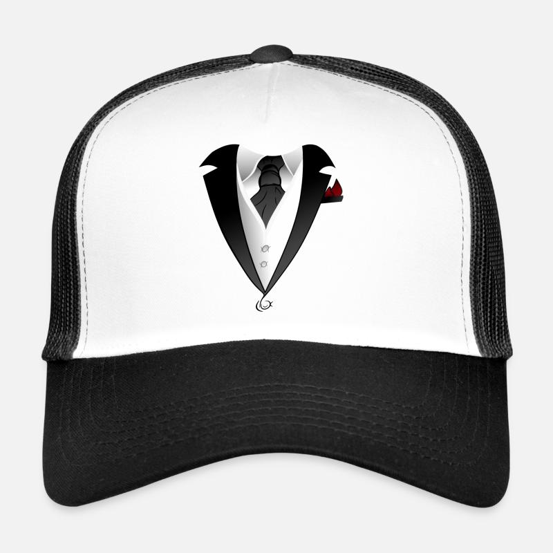 Costume avec veste cravate design Casquette trucker 