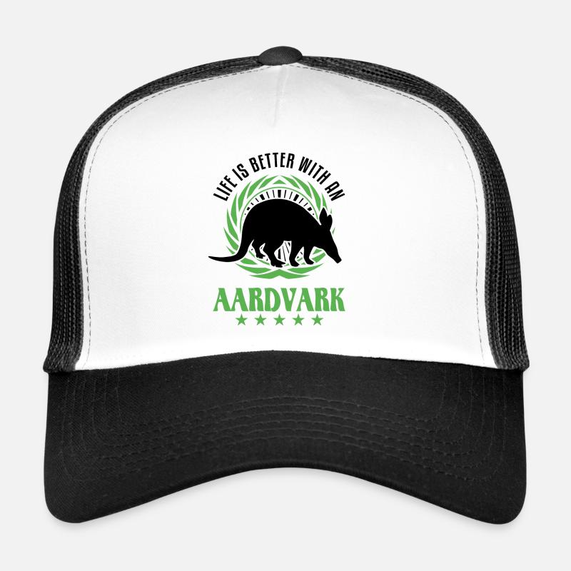 La vie est meilleure avec un Aardvark Erdferkel Casquette trucker 