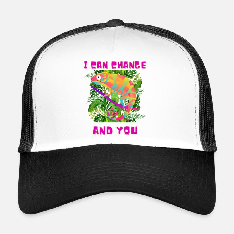 Drôle de caméléon ;) Casquette trucker 
