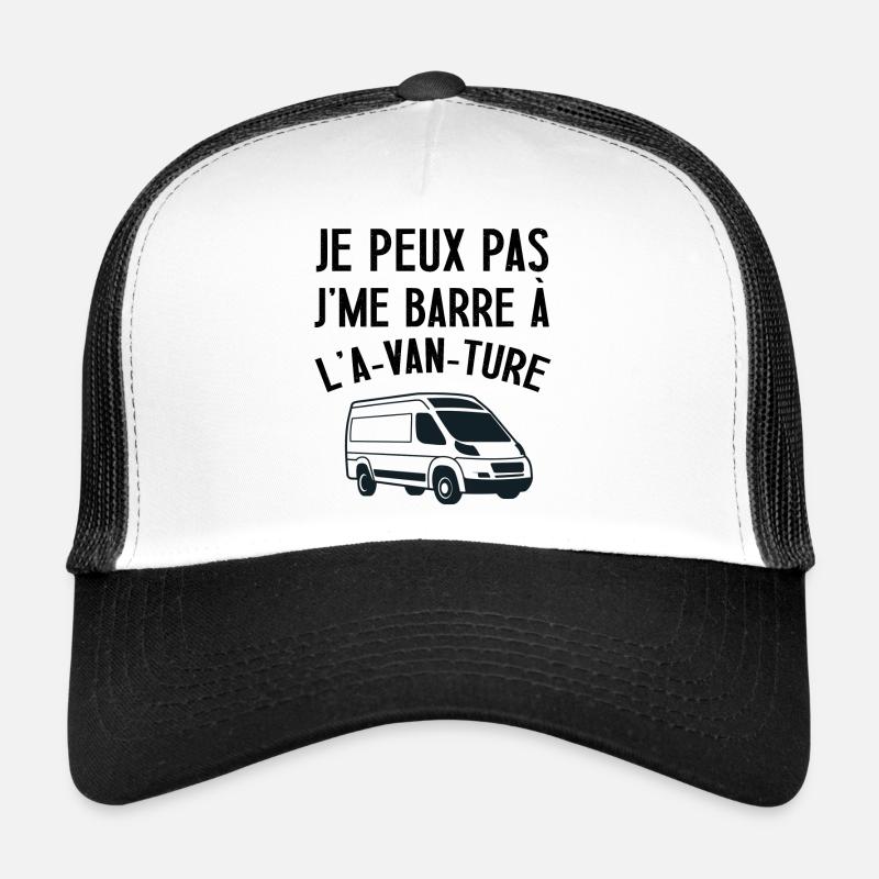 Je peux pas A van ture cadeau humour van camping Casquette trucker 