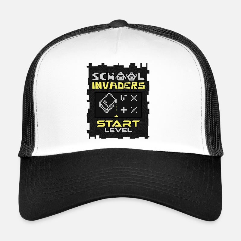 School Invaders - Schule und Schulanfang - Trucker Cap - Weiß/Schwarz