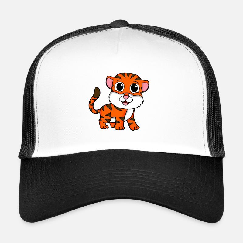 Tiger - Trucker Cap - Weiß/Schwarz