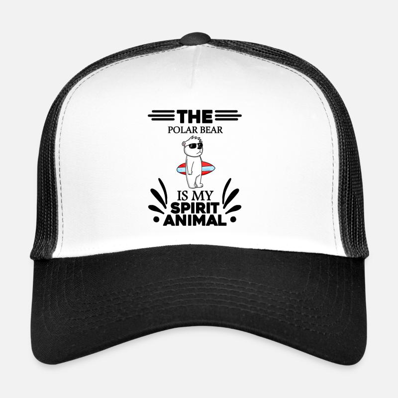Polar Bear Polar Bear Bear - Trucker Cap - white/black