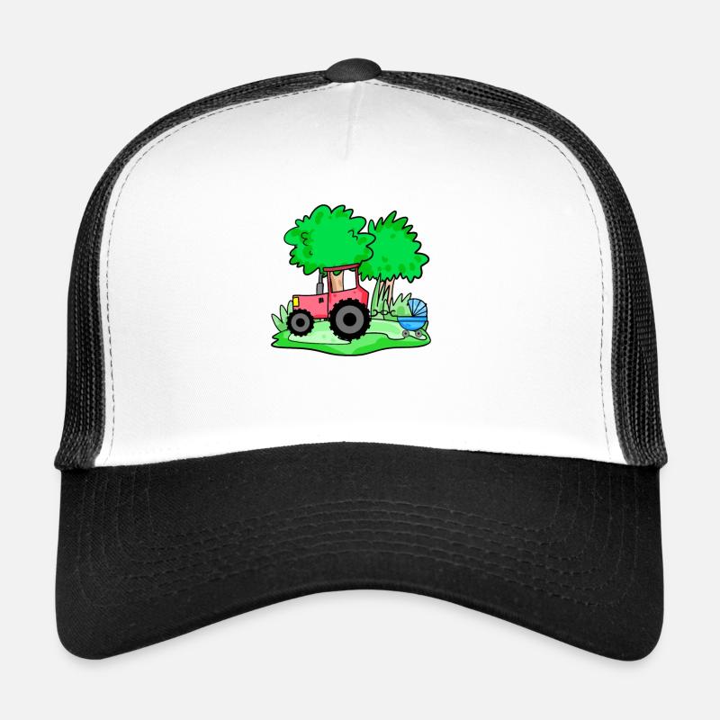 Traktor mit Babywagen Trucker Cap