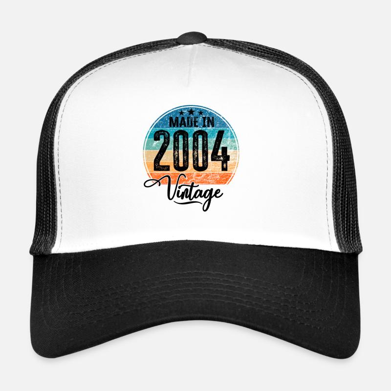 Vintage Fabriqué en 2004 Année de naissance 2004 Anniversaire Casquette trucker 