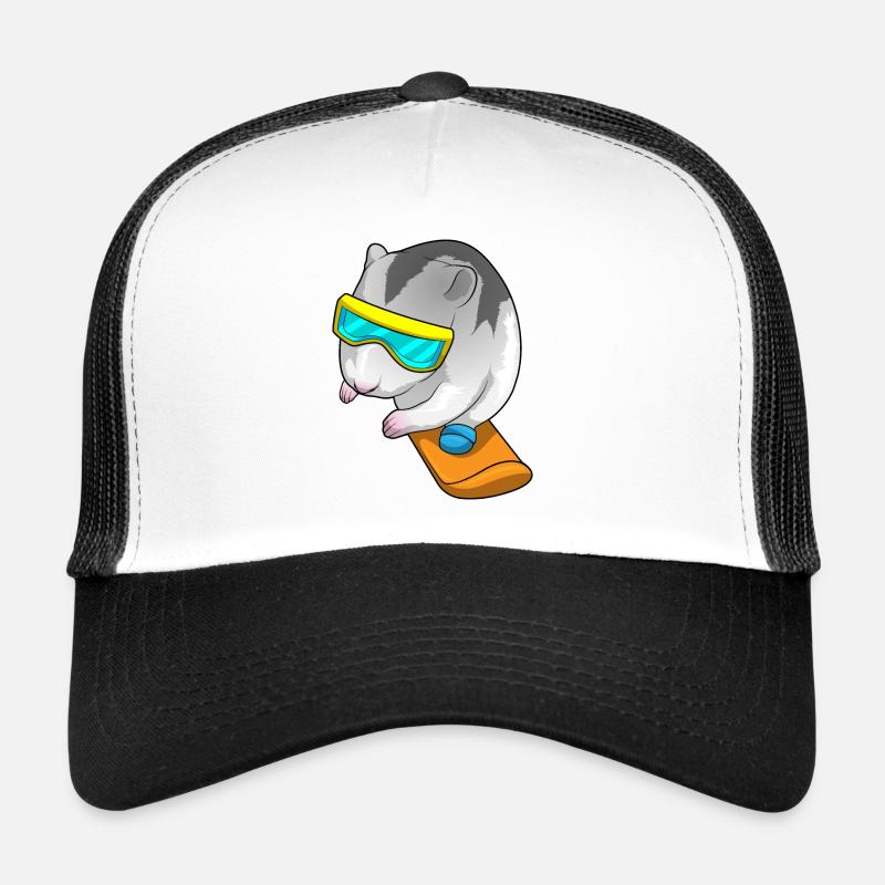 Hamster Snowboarder Snowboard Casquette trucker 
