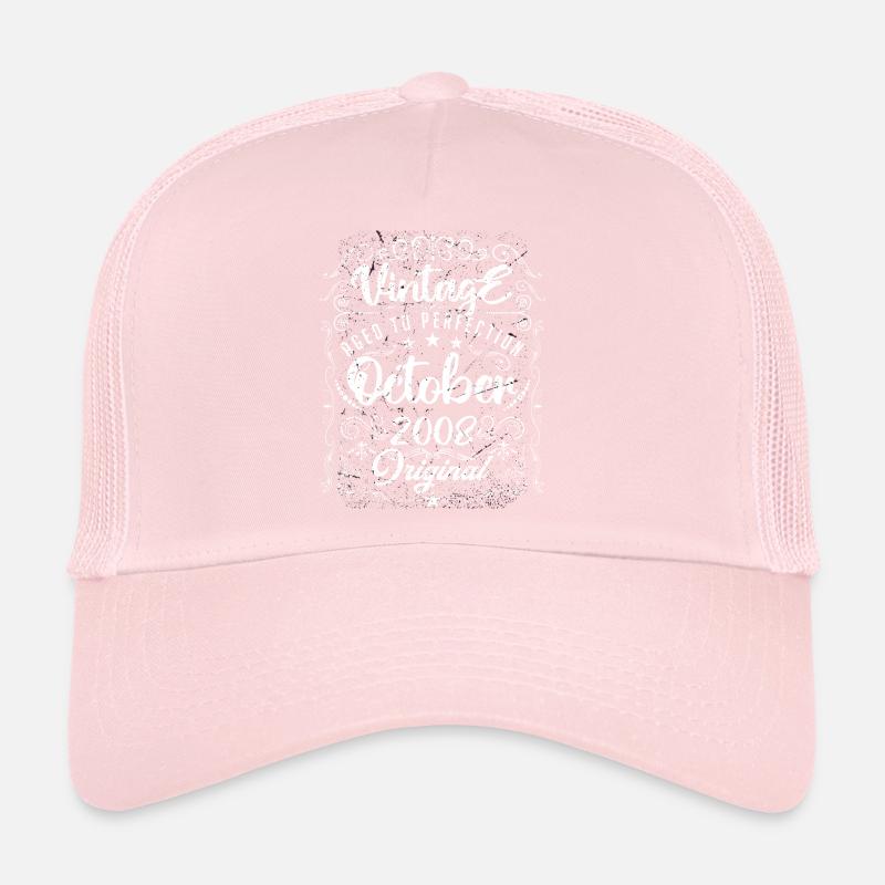 Vintage BORN IN OCTOBER 2008. Trucker Cap