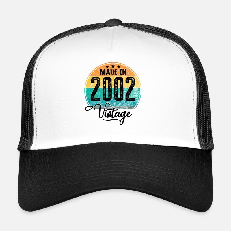 Vintage Fabriqué en 2002 Année de naissance 2002 Anniversaire Casquette trucker 
