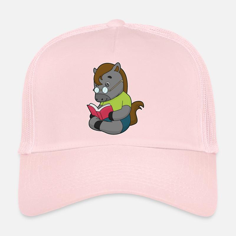 Pferd Nerd Buch Brille Trucker Cap
