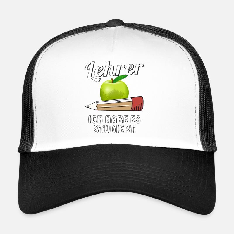 LEHRER ICH HABE ES STUDIERT - Trucker Cap - Weiß/Schwarz