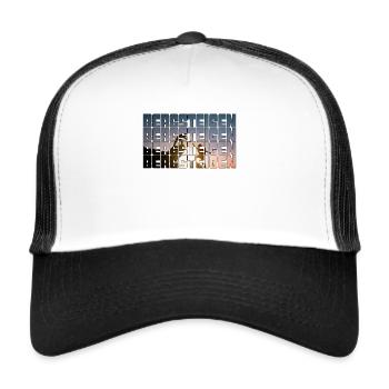 bergsteigen - Trucker Cap - Weiß/Schwarz - Vorne
