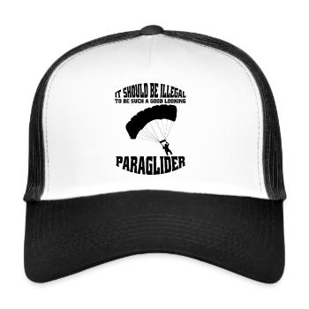 Paragliding Paragliding Paragliding Paragliders - Trucker Cap - white/black - Front