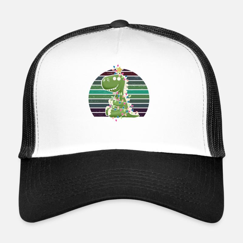 Cute Dino Light Chain Tree Rex Pajamas Trucker Cap