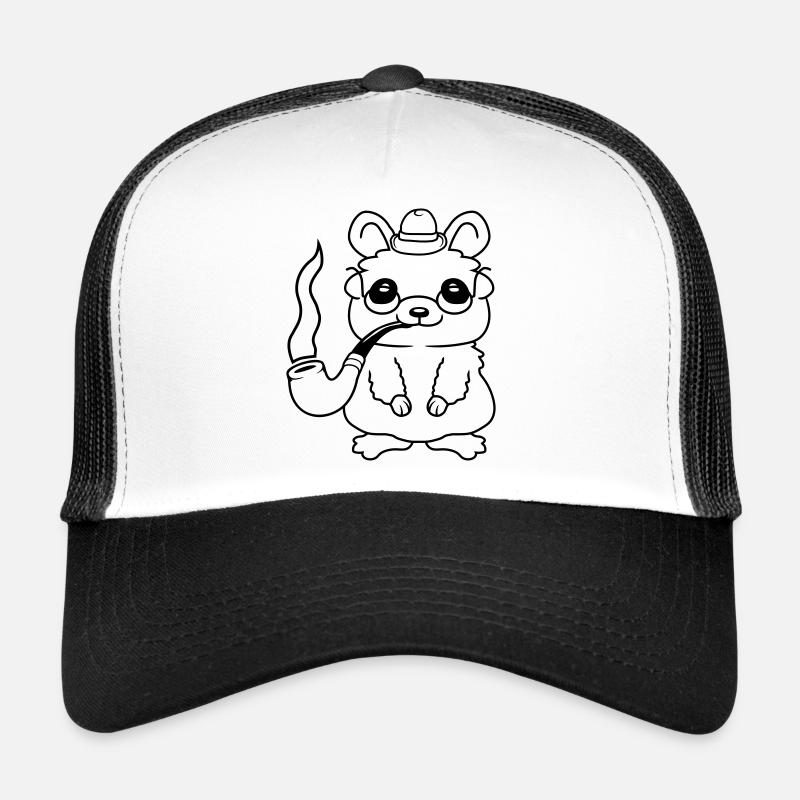Sir Hamster raucht Pfeife Trucker Cap