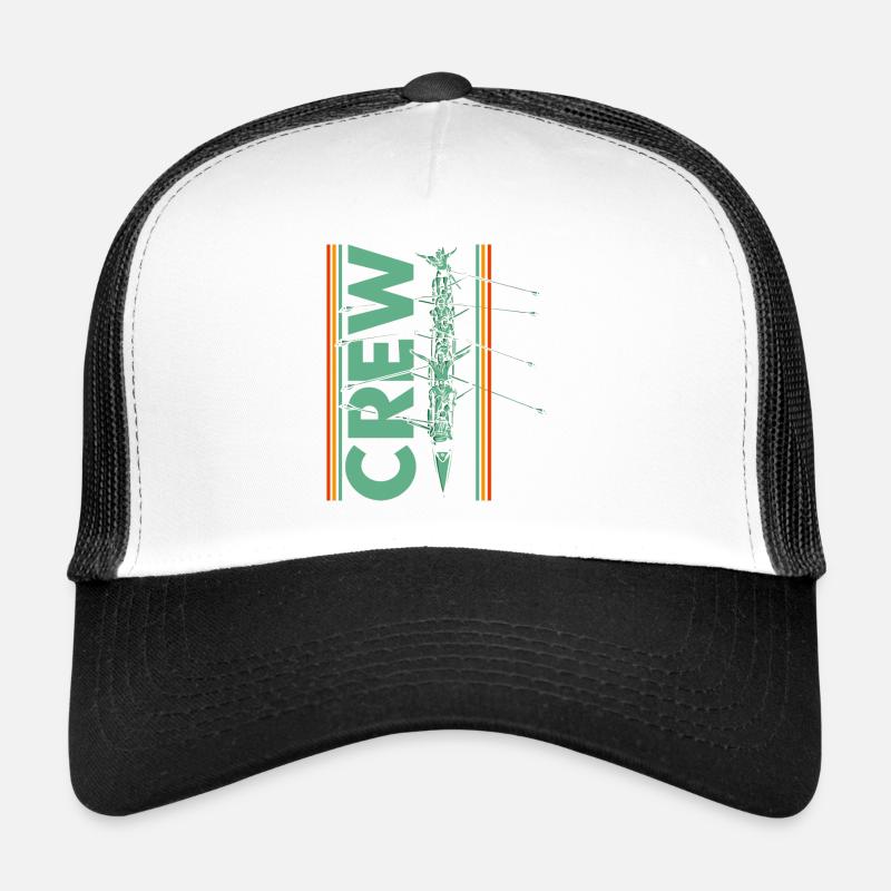 Mannschaft Ruderer Ruderer Rudern Geschenk - Trucker Cap - Weiß/Schwarz