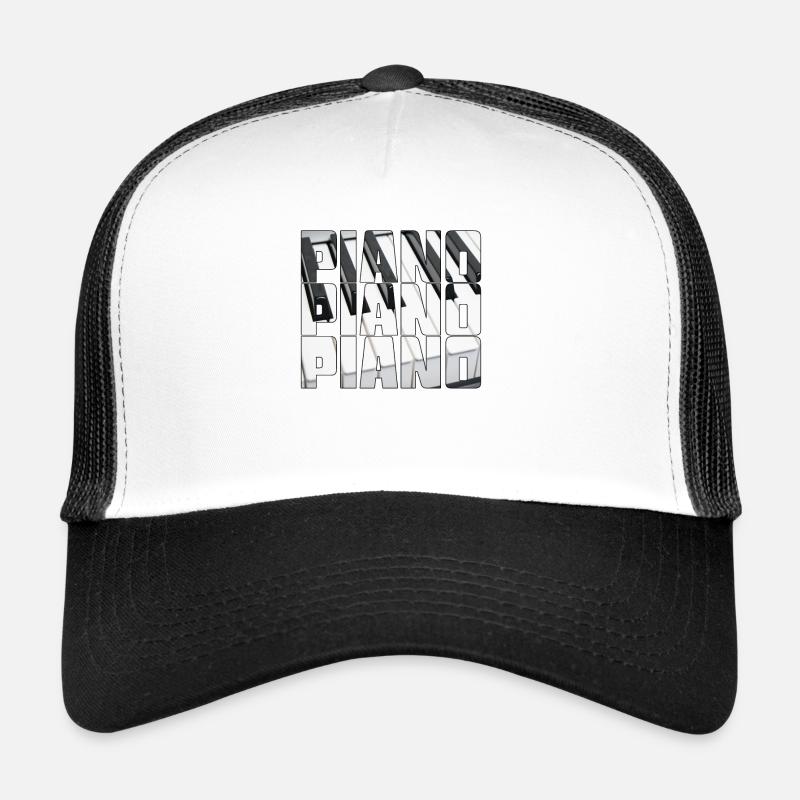 Klavier - Trucker Cap - Weiß/Schwarz