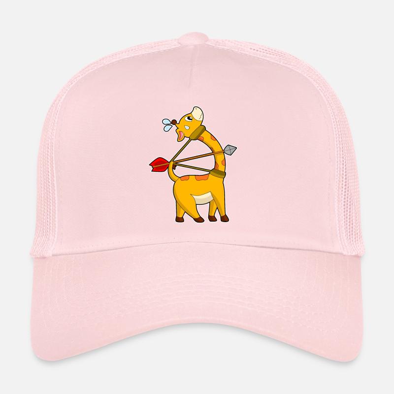 Giraffe Archer Bow Arrow Trucker Cap