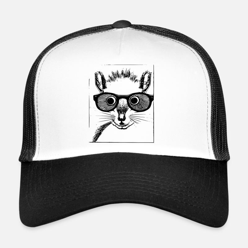 Écureuil Lunettes de soleil Animal Mignon Drôle Cool 01 Casquette trucker 