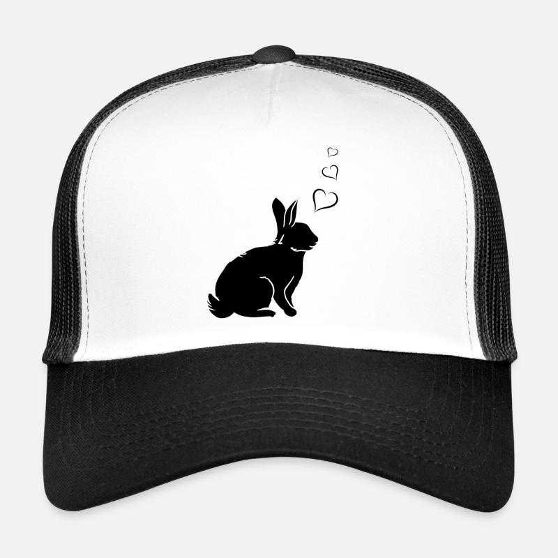 Cœur de lapin Mignon Rabbit Hearts - Lapin de Pâques Casquette trucker 